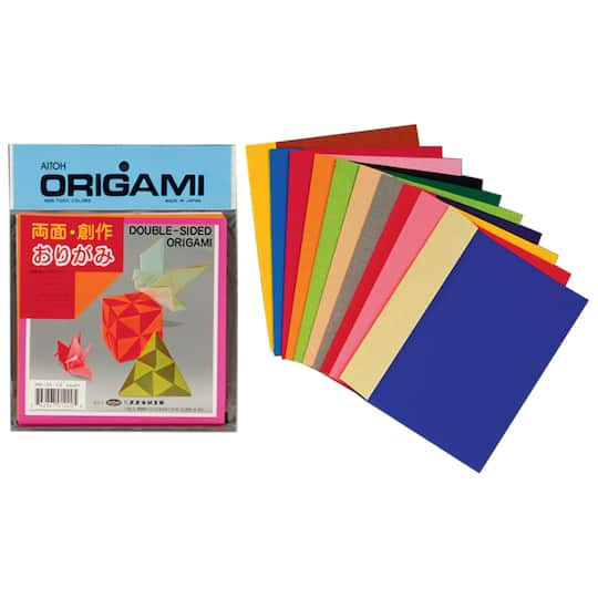 Aitoh 5.875&#x22; Double-Sided Origami Sheets, 36 Sheets
